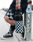 Checker Flame 16 Oz Water Bottle