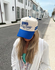Booked and Busy - Royal Blue Vintage Trucker Hat