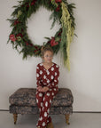 Youth Flare Bamboo Pajamas | Vintage Santa
