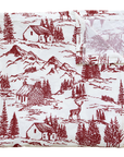 Holiday Toile Ribbed Bamboo Swaddle