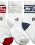 3-Pack Red/White/Blue socks