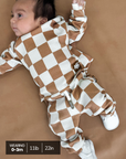 Organic Ribbed Set in Vanilla + Chestnut (PREORDER)