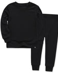 Bamboo Black Long Sleeve PJs