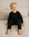 Bamboo Black Long Sleeve PJs