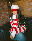 American Cowgirl - Red Vintage Trucker Hat