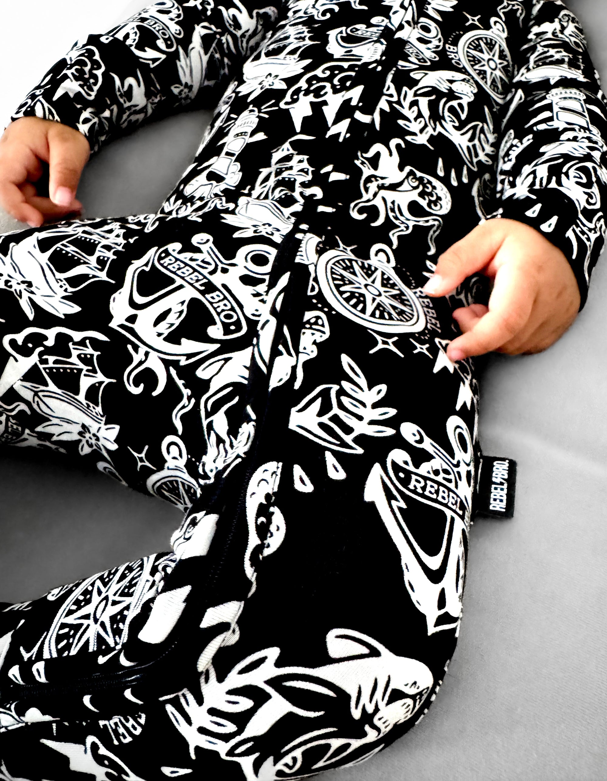 Bamboo Zippy Sleeper in Sink Or Swim [Midnight Edition]