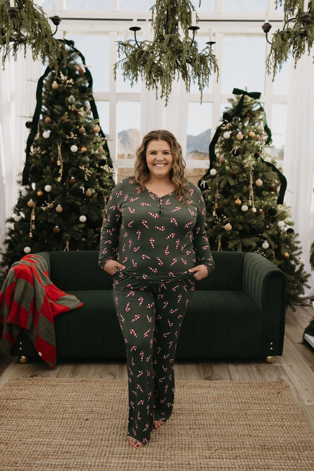 Women&#39;s Bamboo Pajamas | Candy Cane Lane 2024