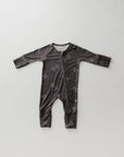 Bamboo Zip Pajamas | Charcoal Arm Day