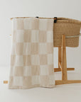 Plush Blanket | Cream Checkerboard