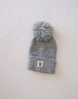 ff Knit Pom Top Beanie | Grey