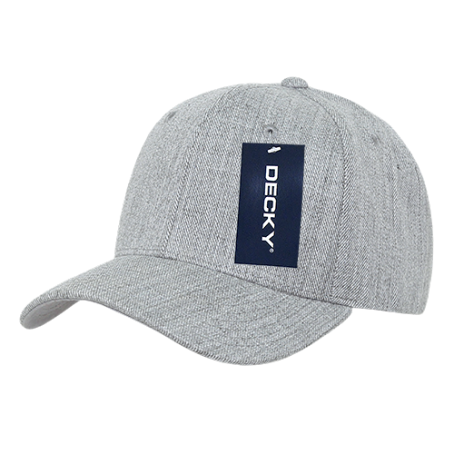 Decky 207 - Deluxe, Mid Pro Baseball Caps - 207: Black/Grey