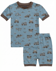 Busy Truck Bamboo Boys Girls Infants Short Sleeve PJs-C