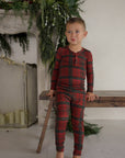 Bamboo Two Piece Pajamas | Christmas Plaid