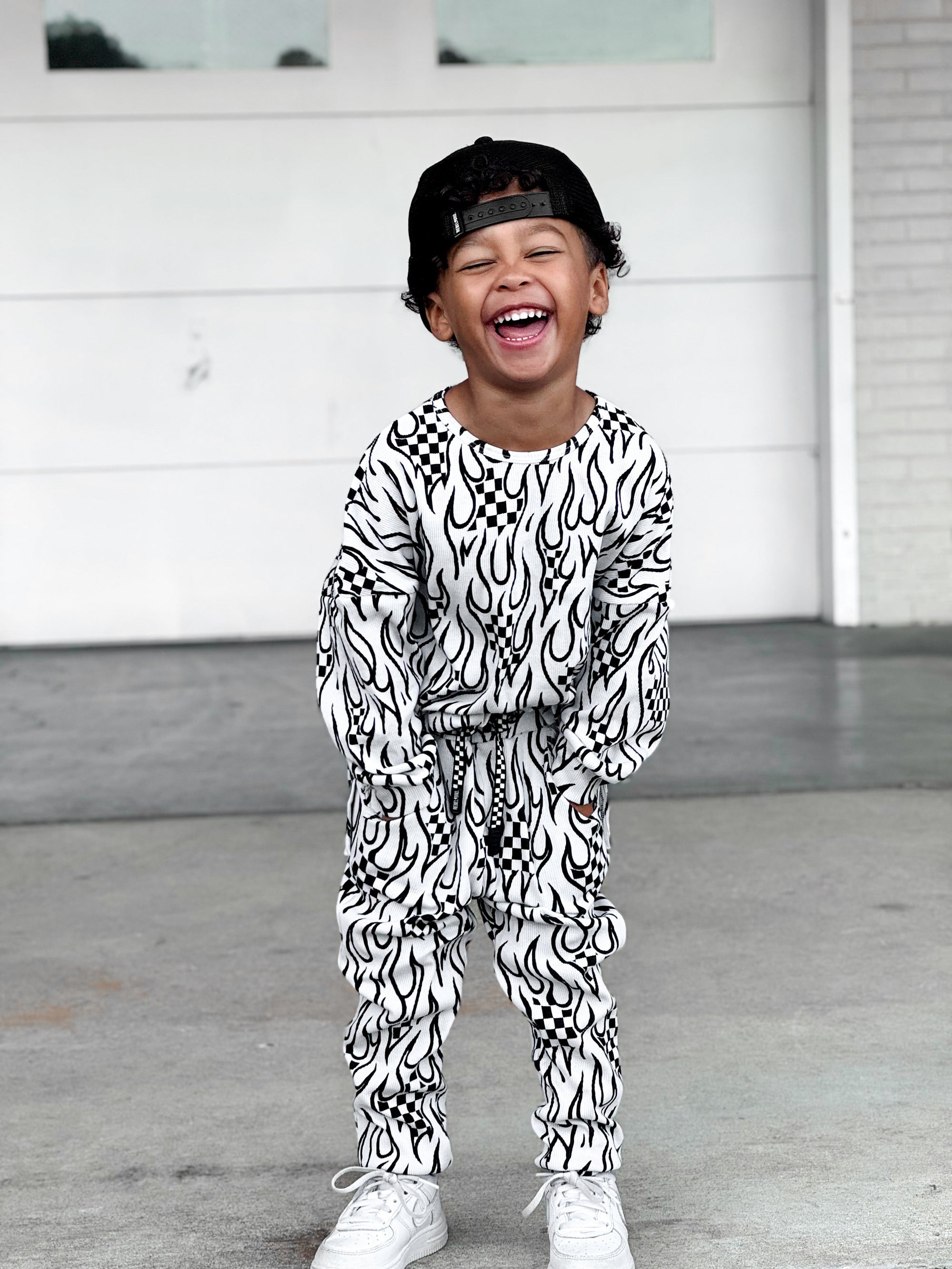 Organic Ribbed Set in Full Throttle