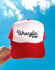 Wrangling' Kids Trucker Hat - Fall Western Trucker Hat
