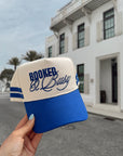 Booked and Busy - Royal Blue Vintage Trucker Hat