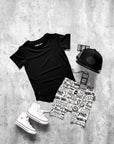 Bamboo Biker Shorts in Urban Drip