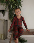 Bamboo Two Piece Pajamas | Christmas Plaid