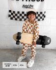 Organic Ribbed Set in Vanilla + Chestnut (PREORDER)