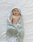 Desert Sage Muslin Hooded Towel