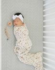 Desert Sage Muslin Crib Sheet