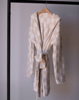 Children's Robe | Cream Checkerboard