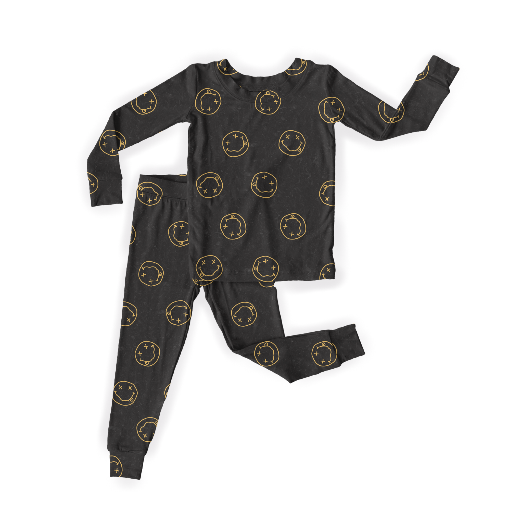 Distressed Smiley | Bamboo Two-Piece