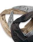 Organic Cotton Baby Bandana Bibs - Ash