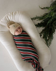 Bamboo Swaddle | Holiday Stripe