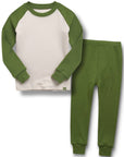 Modal Raglan Boys Girls  Long Sleeve PJs