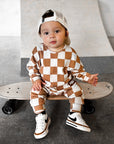Organic Ribbed Set in Vanilla + Chestnut (PREORDER)
