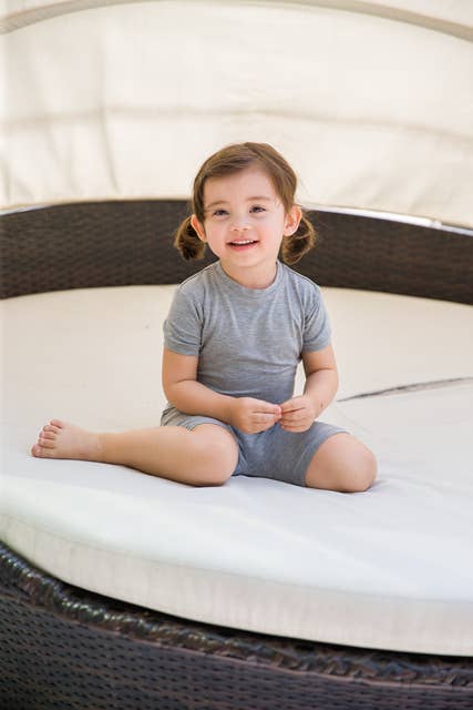 Colorful Grey Short Sleeve viscose PJs