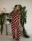 Women's Boxy Tee Lounge Set | Vintage Santa