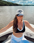 Lake it Easy - Navy Vintage Trucker Hat