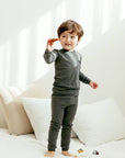 Daily Deep Grey Long Sleeve PJs