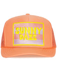 Sunny Daze Trucker Hat in Coral