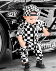 Pit Crew Romper in Venice