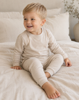 Bamboo Oatmeal Black Long Sleeve PJs