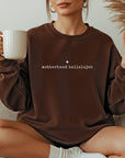 Motherhood Hallelujah Mom Graphic Fall Sweatshirt