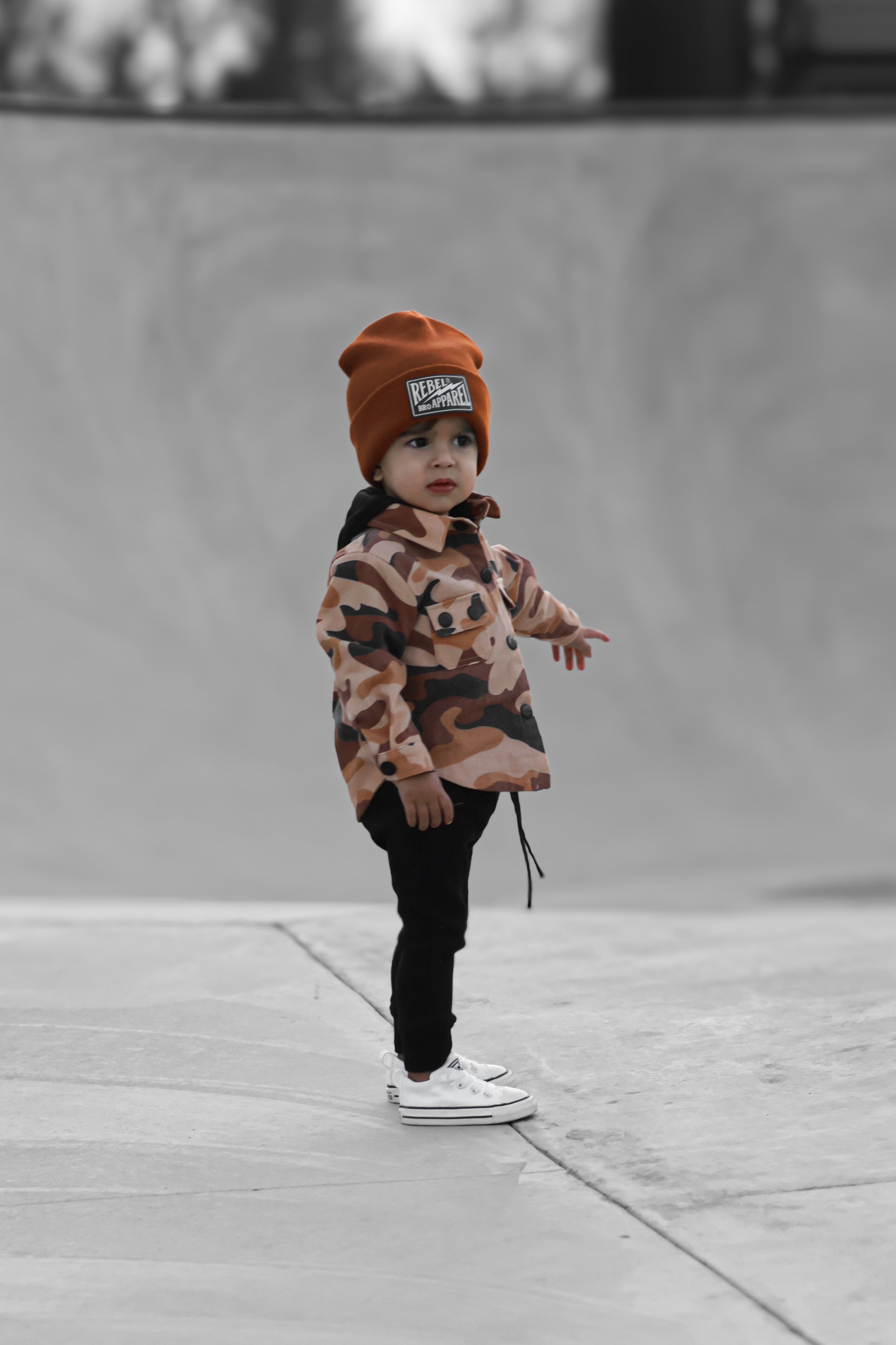 Hooded Flannel in Ranger Camo