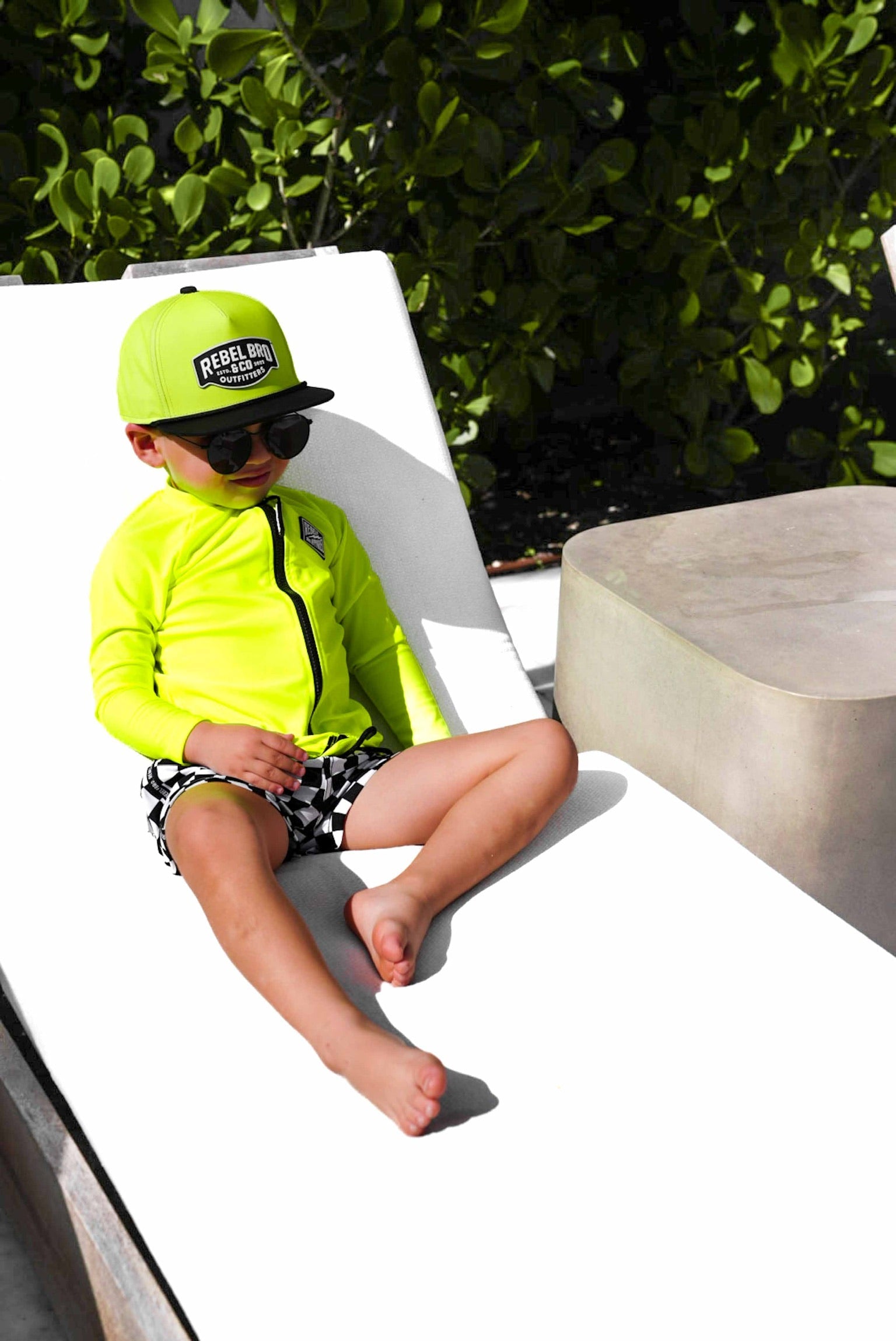UPF50+ Long Sleeve Rash Guard in Neon Electric Lime || PREORDER