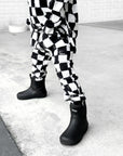 Classic Midi Rain Boot in Black / Black