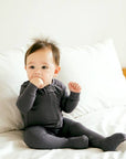 Modal Charcoal Baby Footie