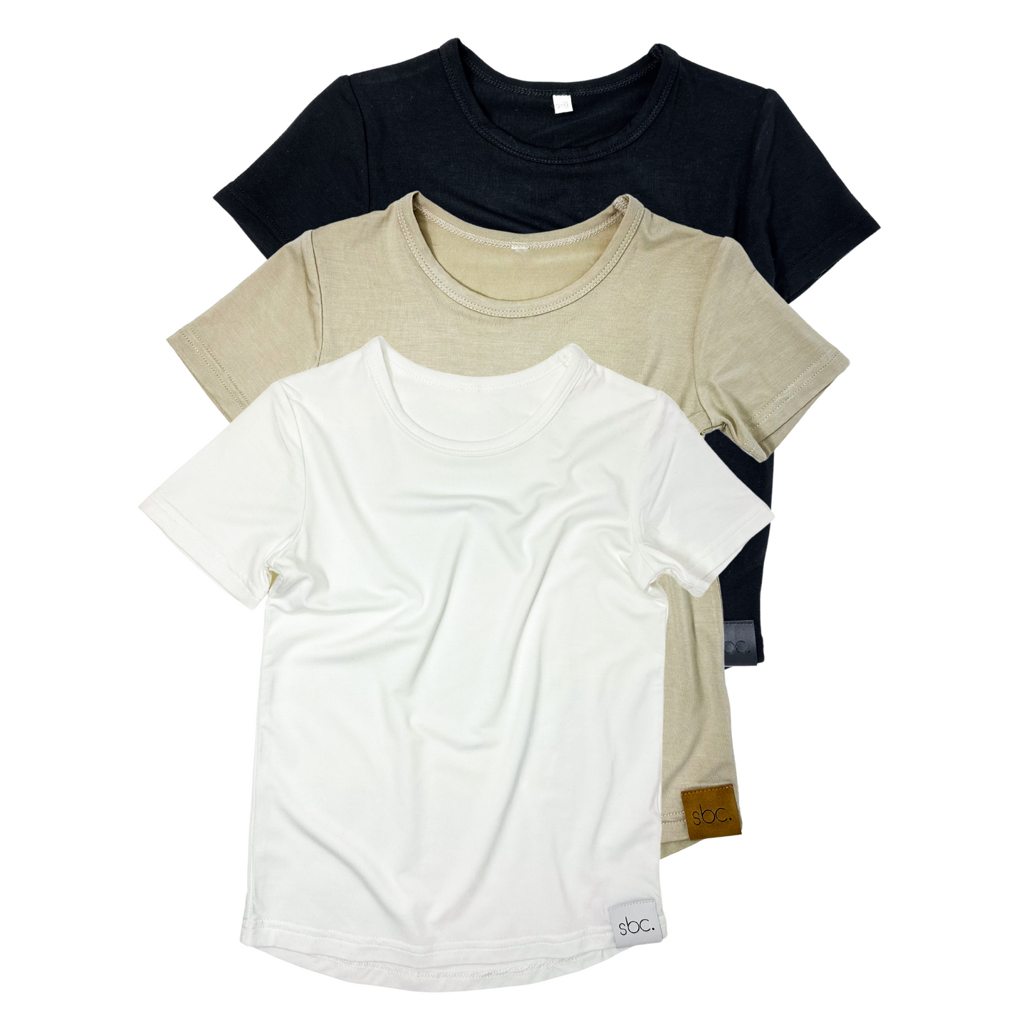 Everyday Bamboo Tees (3 Pack) - Bamboo Neutrals