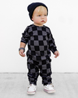 Organic Ribbed Set in Smoke + Storm (PREORDER)