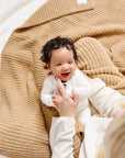 Chenille Blanket - Tan - Small & Large