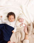 Chenille Blanket - Oatmeal - Small & Large