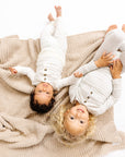 Chenille Blanket - Oatmeal - Small & Large