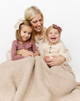Chenille Blanket - Oatmeal - Small & Large