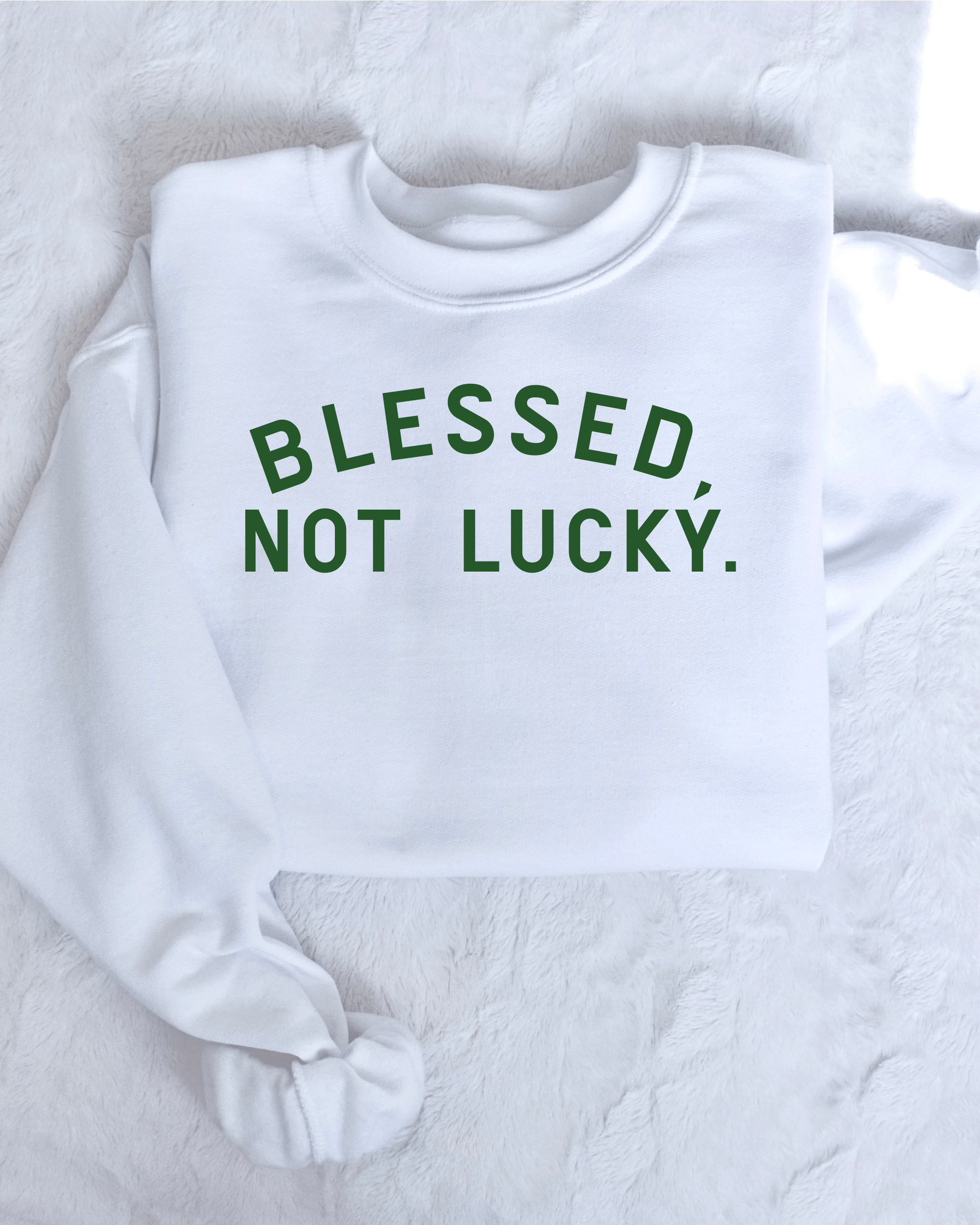 Blessed, Not Lucky - Unisex Adult Pullover
